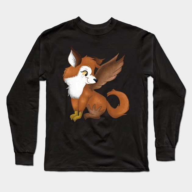 Enfield Fox Long Sleeve T-Shirt by Kelly’s Scribbles